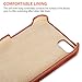 iPhone SE Case, Benuo [Vintage Series] [1 Card Slot] iPhone 5S Genuine Leather Case, Premium Corrected Grain Leather Back Cover [Slim Fit] for Apple iPhone SE 5S 5 (Retro Brown)