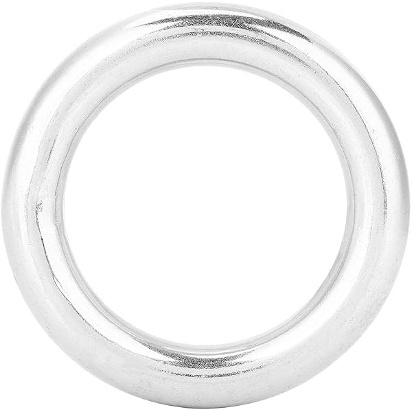 PATIKIL 304 Stainless Steel O Rings – 15 Pack, 40mm Diameter, Smooth Round Metal Rings For Crafts