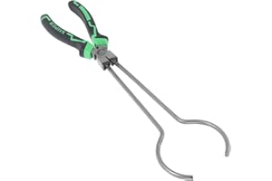 SUPVOX Stainless Steel Furnace Casting Pliers Melting Pot Tongs Heavy-duty Smelting Tools for Jewelry