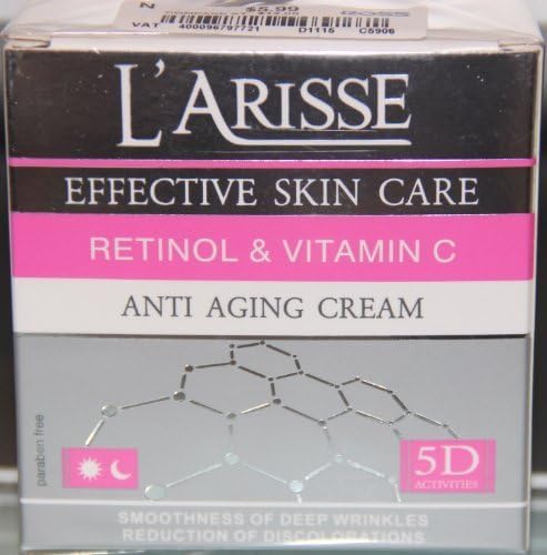 L'Arisse Retinol & Vitamin C Anti Aging Cream 1.7 FL Oz. by AVA Cosmetic laboratory
