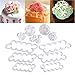 OUNONA Fondant Molds | 12 Pieces Assorted Fondant Cake Cutters | Cake Mold Decorating Tools | Rose Carnation Snow Flower DIY Cake Decoration