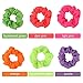 24 Pcs Neon Scrunchies for Hair 80s Neon Hair Accessories for Women Scrunchy Tie Elastic Hair Tie Bands Solid Color Ponytail Scrunchy