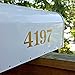 Classic Style Die Cut Vinyl Numbers (2 inch Soft Metallic Gold)