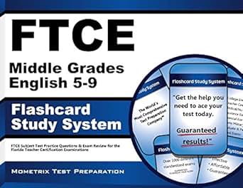 Amazon Com Ftce Middle Grades English 5 9 Flashcard Study