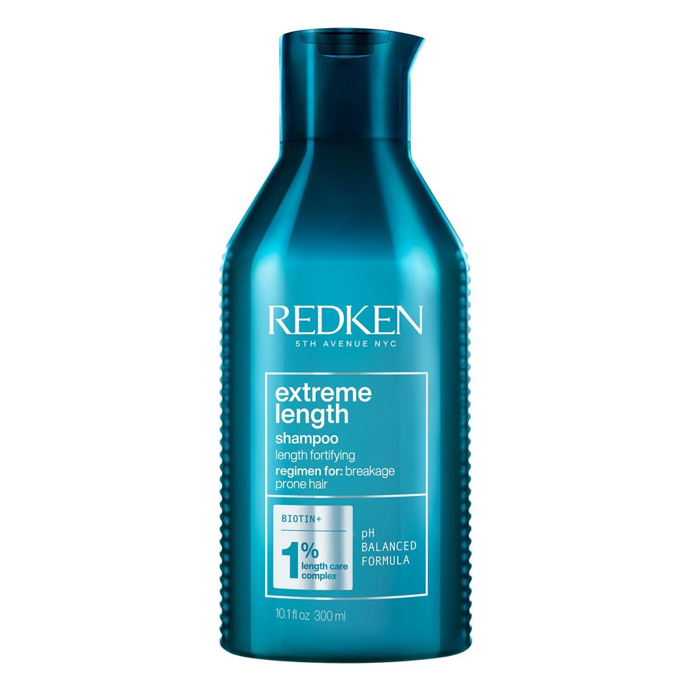 REDKEN Shampoo, Biotin, For Longer, Stronger Hair, Extreme Length, 300 ml