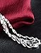 Silver chain 2MM double wave European style pendant with chain necklace clavicle short paragraph (18inches)