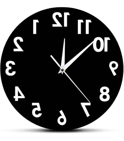 Amazon.com: The Geeky Days Battery Operated Backwards Clock Arabia