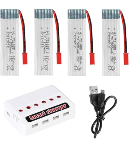 URGENEX 3.7v Lipo Battery 600mAh With JST Plug 1S Li-Po - Foto 3