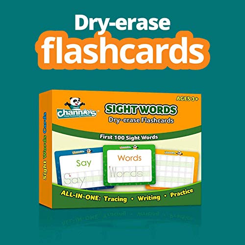 Channie’s Visual Dry Erase Flashcards for PreK Through First Grade