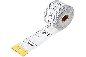 Body Measuring Tape, White 3M Soft Tape Measure for Body Measurements Fabric Tailor Sewing Cloth Home Craft