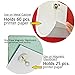 MAGNERDS Extra Large Steel Fridge Magnets (Set of 2) with Anti-Scratch Pads, Large Magnetic Push-pins for Magnetic Glass Whiteboard