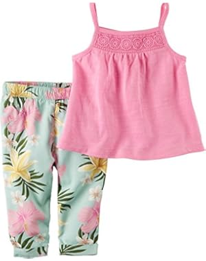 Baby Girls' 2-Piece Tank And Print Pants