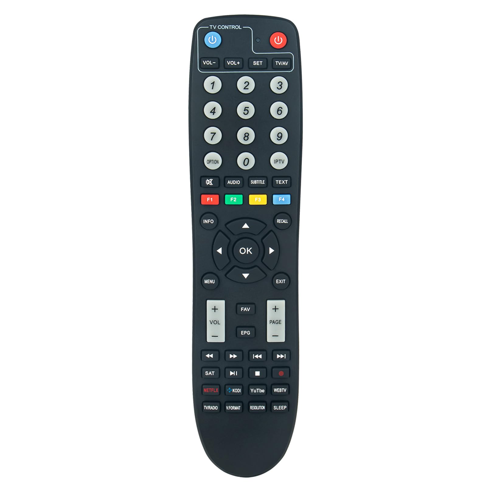 ALLIMITY Remote Control Replacement fit for Octagon 4K Receiver SX87 / SX89 / SX889 / SX88 / SX88+ / SX888 4K / SX888 WL/ASAT HDR No.1 / SF8008 Single, Combo, Twin, mini Combo/ S2-IP