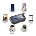 Solar Charger, Dostyle 8000mAh Portable Solar Power Bank External Backup Battery Pack 3 USB Ports Solar Phone charger with 21 LED light for iPhone, iPad, Samsung Galaxy & other Android Smart Devices
