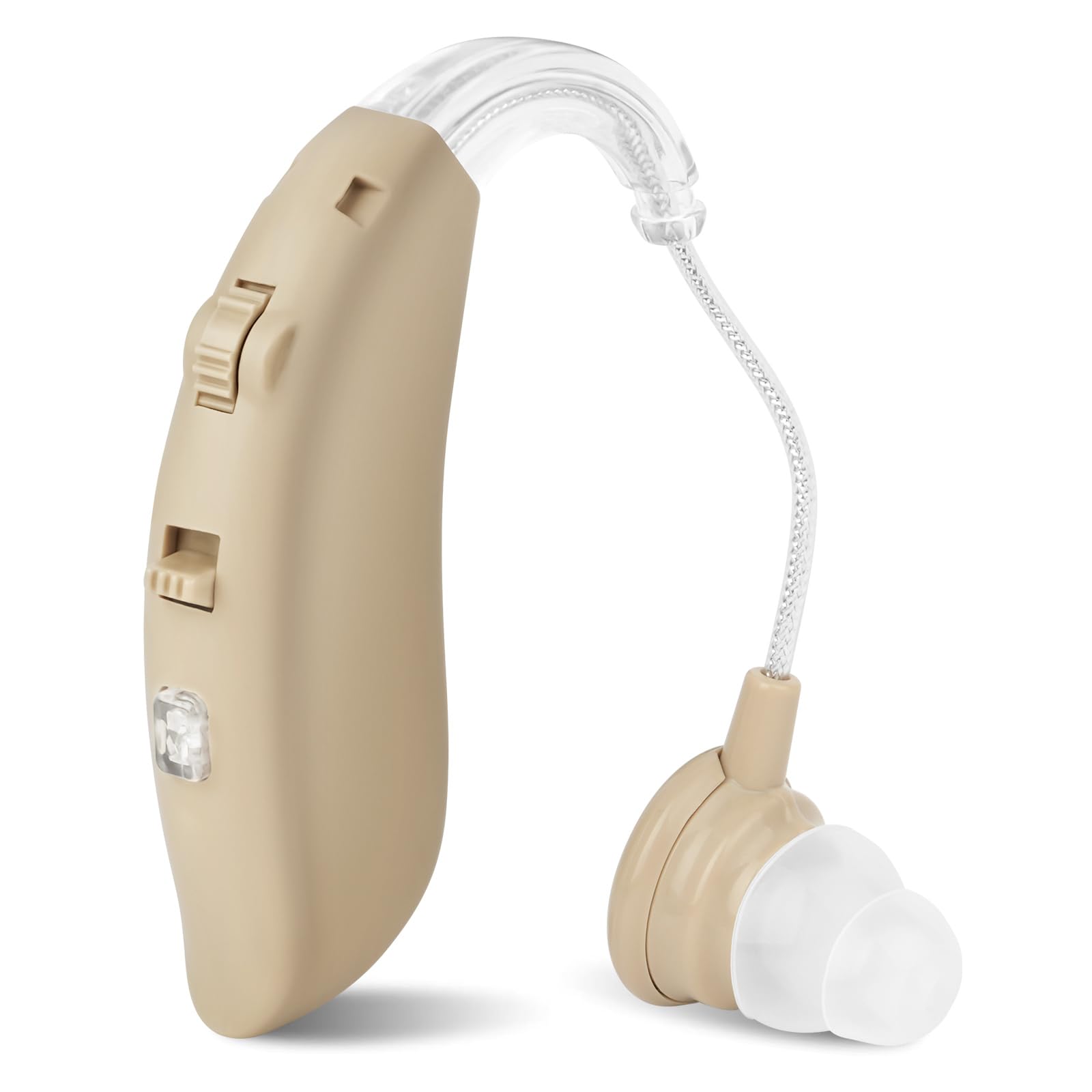 Aolso Rechargeable Digital Sound Amplifiers for Seniors, Behind The Ear Sound Amplifier Voice Enhancer Device with Noise Cancelling, Sound Enhancer Personal Audio Amplifier with Volume Control