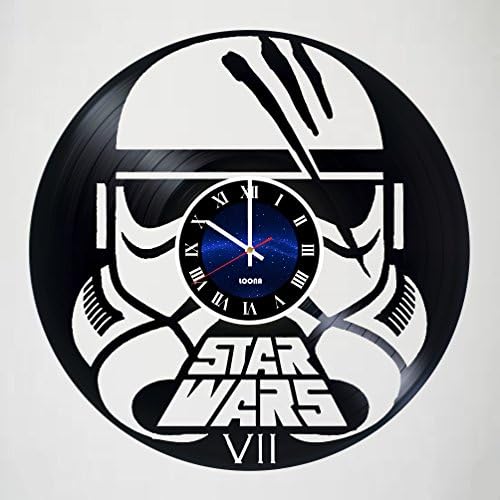 STORMTROOPER WARRIOR - STAR WARS - Action Figures - Handmade - Vinyl Record Design Wall Clock - Decorate your home with Modern Famous Star Wars - Best gift for him or her, girlfriend or boyfriend