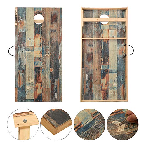 OOFIT Solid Wood Premium Cornhole Game Set, 4x2 Regulation Size