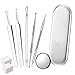 Blackhead and Acne Removal Tool,Best Pimple Extractor Kit to Remover Comedone and Blemish without Risk for Sensitive Skin by Fairyland(100 Cotton Pads + Magnifier)