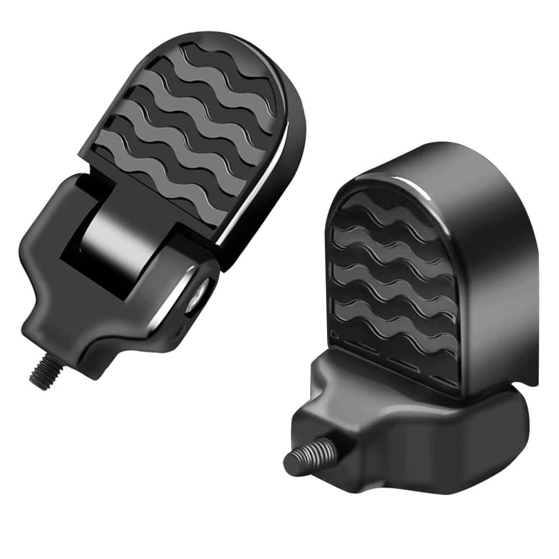 Binnan Bicycle Pedal, Aluminium Alloy Bike Rear Foot Pegs, Universal Folding Anti-Slip Mountain & Road Bike Pedals