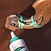 BongoTies® ALL GREEN Bongo Ties A5-01-G - 10 Pack ~ Professional cable ties made of natural rubber and bamboo ~ HANDY TIES FOR CABLES AND OTHER UNRULY ITEMS