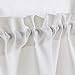 jinchan Valance for Bathroom Kitchen Short Privacy Semi Sheer Window Dressing Casual Weave Curtain Drapes 1 Panel W54 x L38 White