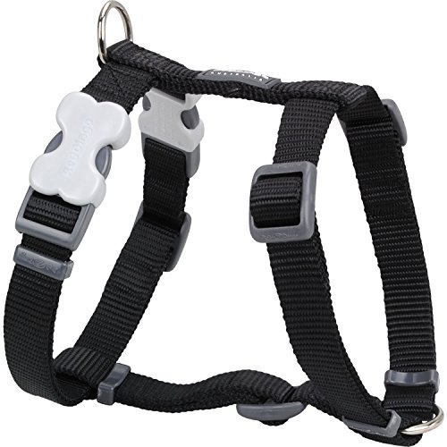 Red Dingo Black Medium Dog Harness (chest: 18 - 26 in)