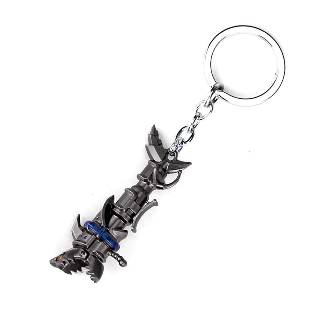 ArtkticaSupply - League of Legends Cannon Keychain - Blue Metal Keychain for Gamers, League of Legends Fans