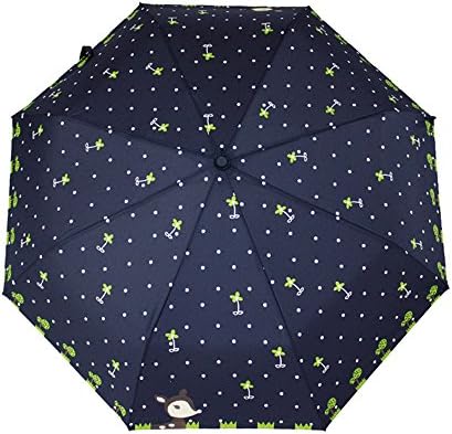 memberr Cartoon Deer Automatic Three-fold Sunny Umbrella