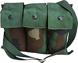 G.I. Military MOLLE II Six Magazine Bandolier - Woodland Camouflage