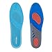 TENWIN GEL Sports Insoles for Shock Absorption, Heel Protection - Unisex Inserts - Relieve Foot Pain, Heel Pain and Against Plantar Fasciitis (US Men's 7.5-14)