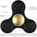 The Anti-Anxiety 360 Fidget Spinner [ALLOY METAL] Tri Spinner Figit Hand Toy for Relieving ADHD, Anxiety, Boredom Spins 3-5 Minutes (Black)