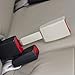 2-pack Rigid Seat Belt Extender (Beige, Type A) - Raises receptacle by 5