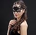 Venetian Style Black Sexy Lace Masquerade Party Masks, Set of 15