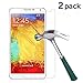 TANTEK [2-Pack Screen Protector for Samsung Galaxy Note 3,Tempered Glass Film,Ultra Clear,Anti Scratch,Bubble Free,Case Friendly