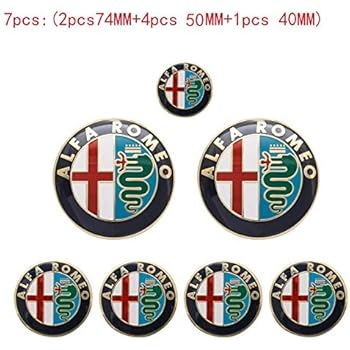 Amazon Com Hanway 7pcs Alfa Romeo Emblem Sticker 74mm