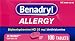 Benadryl Ultratabs Antihistamine Allergy Relief with Diphenhydramine HCl 25 mg, 100 Count (Pack of 1)