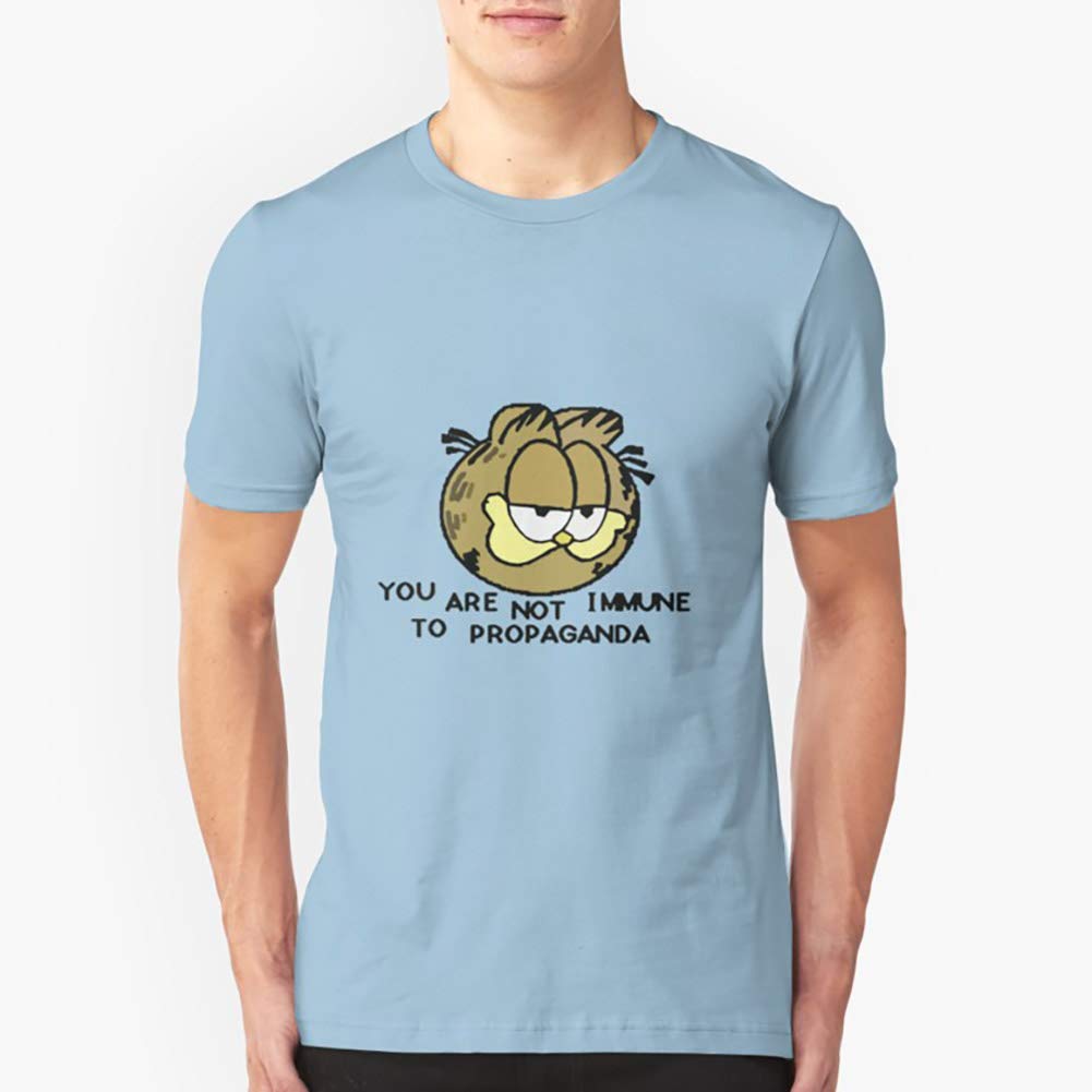 You Are Not Immune To Propaganda Garfield Slim Fit Tshirtt ...