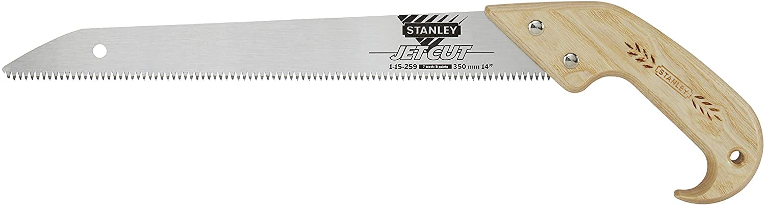 Stanley 1-15-259 "Jet Cut HP" Hand Saw, Silver/Brown, 350 mm