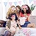 Unomor 33Pcs Pink and Gold Girls Baby Shower Photo Booth Props for Baby Shower Decorations