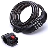 Fit Spirit Combination Bike Lock Cable - Choose Your Size