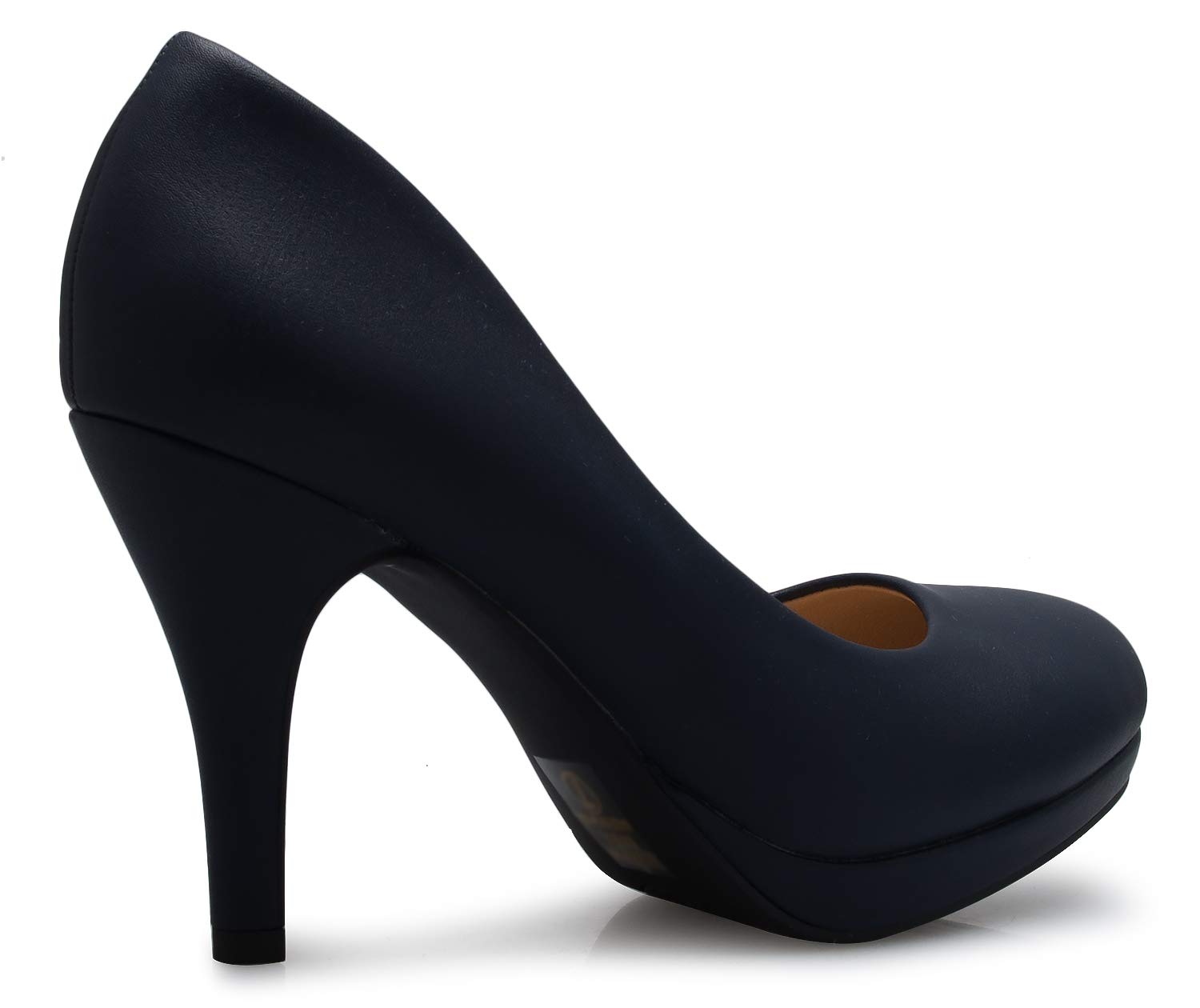 Olivia K Women's Classic Round-Toe Platform Pumps Stiletto Dress High Heels - Image 10