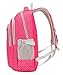 JiaYou Kid Child Girl Multipurpose Dot Backpack School Bag(Rose,Large)