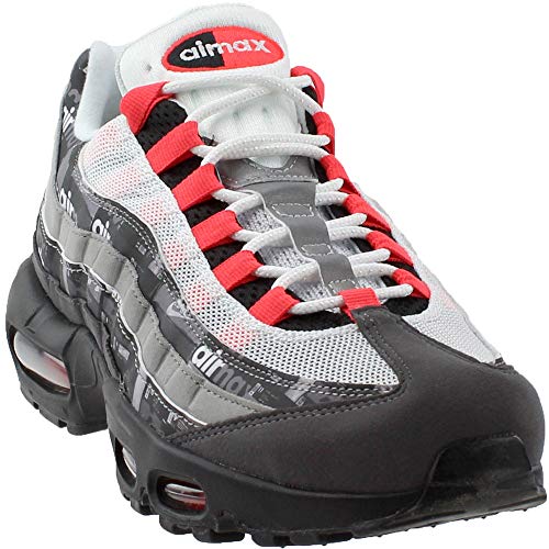 NIKE Mens Air Max 95 Print Black/Crimson Suede Size 8.5