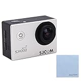 SJCAM Original SJ4000 WiFi Action Camera 12MP 1080P H.264 1.5 Inch 170° Wide Angle Lens Waterproof Diving HD Camcorder Car DVR with Free Makibes Cleaning Cloth (Silver)