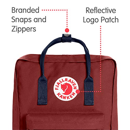 Fjallraven - Kanken Classic Backpack for Everyday, Ox Red/Royal Blue - Thumbnail 2