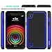 LG X Power Case, OEAGO LG X Power Case [Shockproof] [Impact Protection] Hybrid Dual Layer Defender Protective Case Cover for LG X Power (2016 Release) - Blue