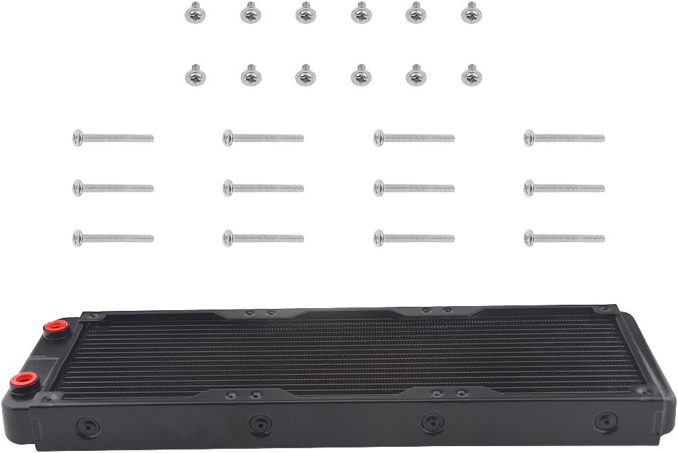 BXQINLENX 18 Pipe Aluminum Heat Exchanger Radiator for PC CPU CO2 Laser Water Cool System Computer 360mm(B) - Image 5