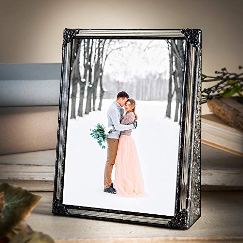 5x7 Picture Frame Clear Glass Wedding Photo Frame Family Anniversary Baby Keepsake Gift Vintage Home - //medicalbooks.filipinodoctors.org