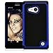Nokia Lumia 735 Case, Nokia Lumia 730 Case, MagicMobile [Dual Armor Series] Durable [Impact Shockproof Resistant] Double Cover [Hard Shell] + [Flexible Silicone] Case for Nokia Lumia 730 / 635 - Blue