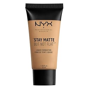 NYX PROFESSIONAL MAKEUP Stay Matte But Not Flat Liquid Foundation, Fresh Beige, 1.18 Ounce